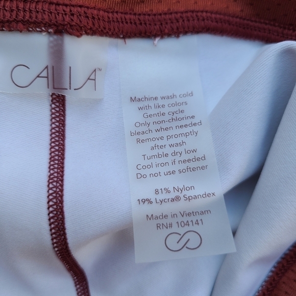 Calia Energize 7/8 Leggings in Soft Camo Terra Cotta, Size XS - Picture 11 of 11